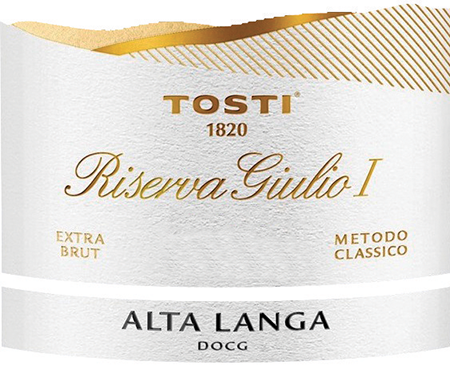 Etichetta del vino Alta Langa Riserva Giulio I 100 Mesi Extra Brut 2012