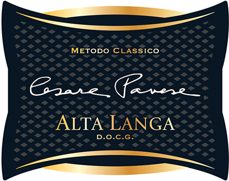 Etichetta del vino Alta Langa Cesare Pavese Brut 2021