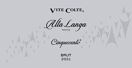 Etichetta del vino Alta Langa Cinquecento Brut 2021