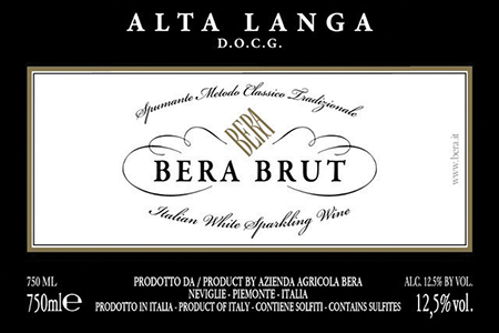 Etichetta del vino Alta Langa Bera Brut 2019