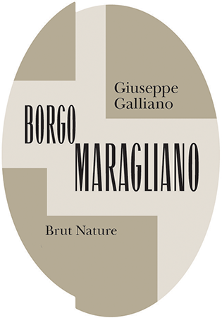 Etichetta del vino Giuseppe Galliano Brut Nature 2020