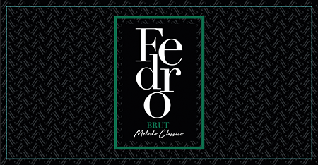 Etichetta del vino Fedro Brut 2021