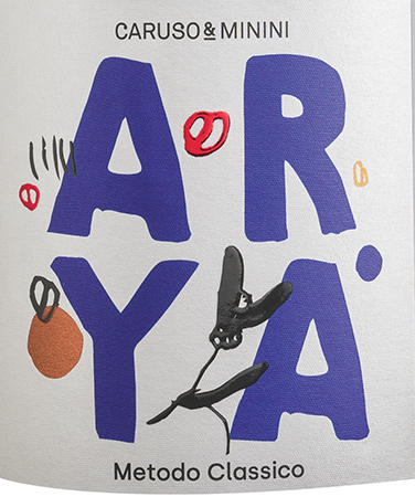 Etichetta del vino Sicilia Catarratto Arya Brut 2020