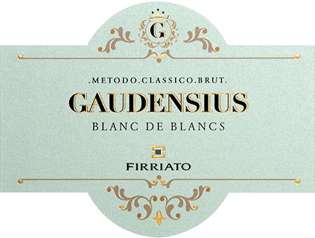 Etichetta del vino Terre Siciliane Gaudensius Blanc de Blancs Brut