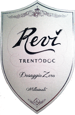 Etichetta del vino Trento Dosaggio Zero 2021