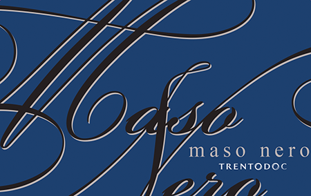 Etichetta del vino Trento Riserva Maso Nero Extra Brut 2017