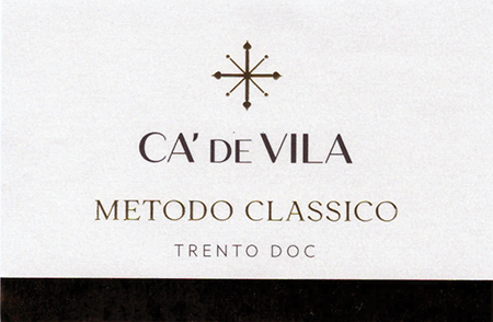 Etichetta del vino Trento Brut