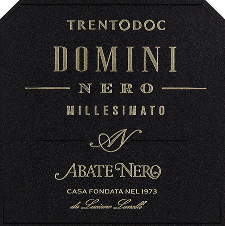Etichetta del vino Trento Domini Nero Brut 2017