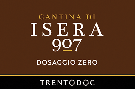 Etichetta del vino Trento 907 Dosaggio Zero 2019