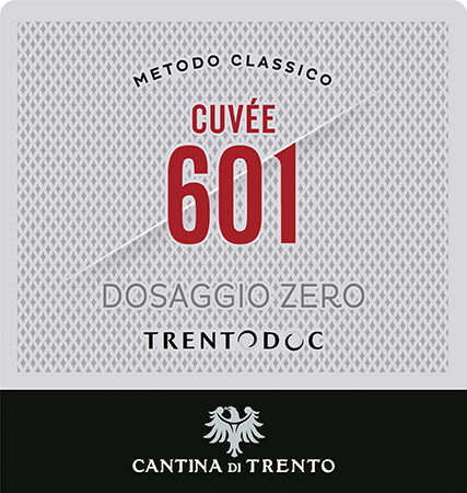 Etichetta del vino Trento Cuvée 601 Dosaggio Zero