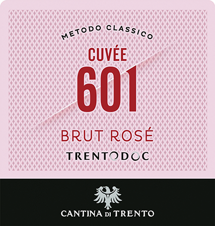 Etichetta del vino Trento Cuvée 601 Rosé Brut