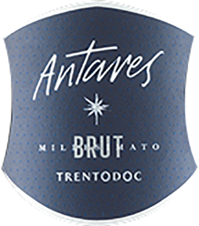Etichetta del vino Trento Antares Brut 2020