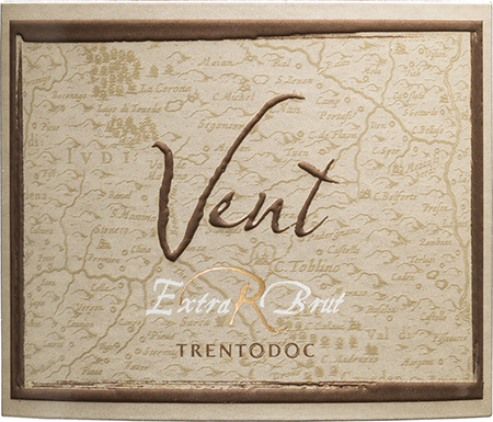 Etichetta del vino Trento Riserva Vent Extra Brut 2016