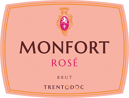 Etichetta del vino Trento Monfort Rosé Brut