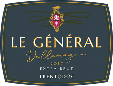 Etichetta del vino Trento Riserva Le Général Dallemagne Extra Brut 2017