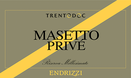 Etichetta del vino Trento Riserva Masetto Privé Dosaggio Zero 2014