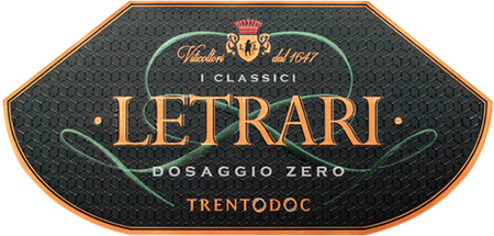 Etichetta del vino Trento Dosaggio Zero 2021