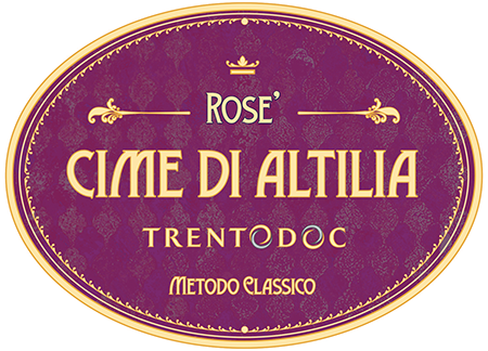 Etichetta del vino Trento Cime di Altilia Rosé Brut