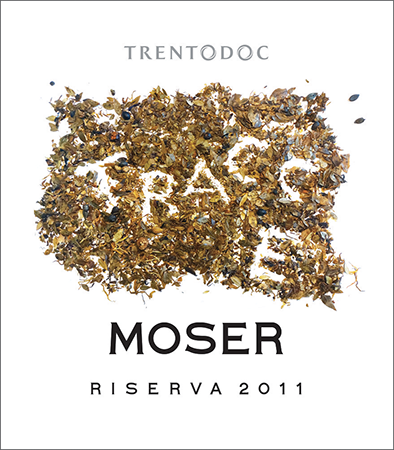 Etichetta del vino Trento Riserva Tracce Extra Brut 2011