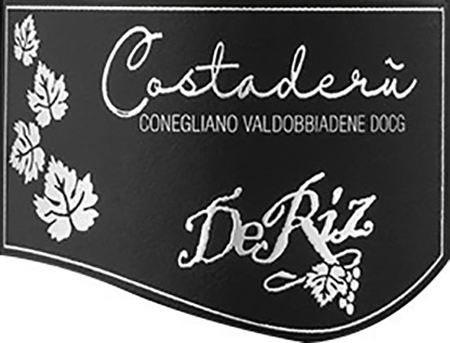 Etichetta del vino Conegliano Valdobbiadene Costaderù Brut