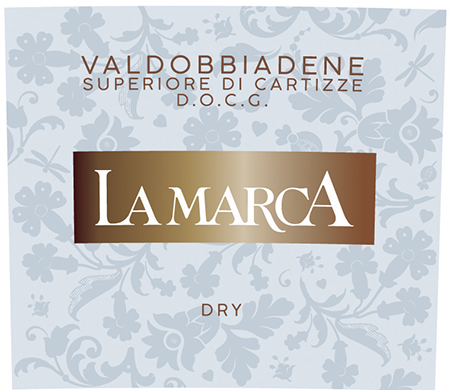 Etichetta del vino Valdobbiadene Superiore di Cartizze Dry