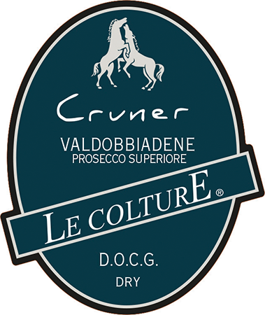 Etichetta del vino Valdobbiadene Prosecco Superiore Cruner Dry