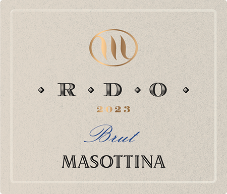 Etichetta del vino Conegliano Valdobbiadene Prosecco Superiore Rive di Ogliano R.D.O. Ponente Brut 2023