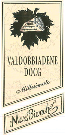 Etichetta del vino Valdobbiadene Dry 2023