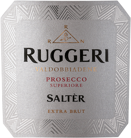 Etichetta del vino Valdobbiadene Prosecco Superiore Saltèr Extra Brut