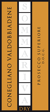 Etichetta del vino Conegliano Valdobbiadene Prosecco Superiore Dry