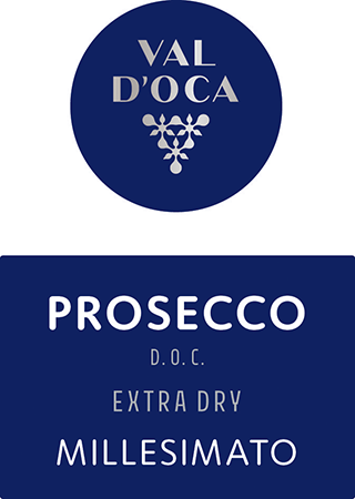 Etichetta del vino Valdobbiadene Prosecco Superiore Extra Dry 2023