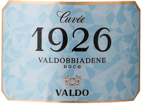 Etichetta del vino Valdobbiadene Cuvée 1926 Extra Dry