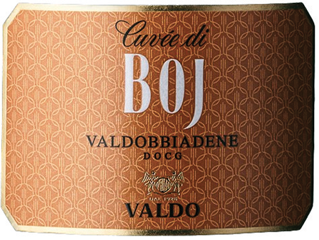 Etichetta del vino Valdobbiadene Cuvée di Boj Brut