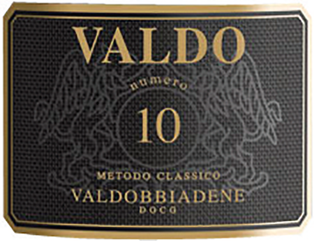 Etichetta del vino Valdobbiadene Numero 10 Brut 2023