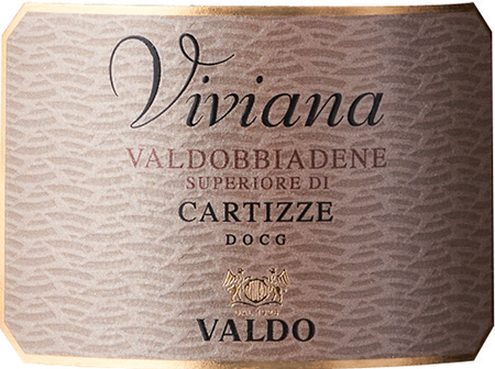 Etichetta del vino Valdobbiadene Superiore di Cartizze Cuvée Viviana Dry