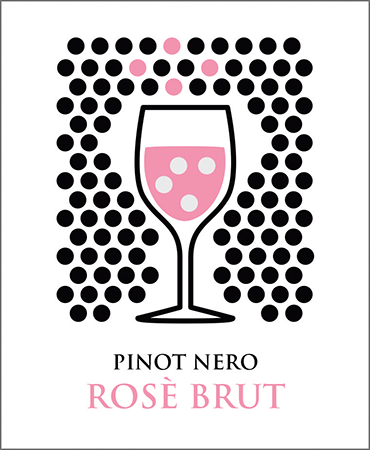Etichetta del vino Pinot Nero Rosé Brut