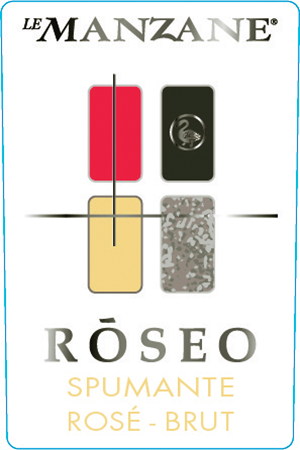 Etichetta del vino Ròseo Rosé Brut
