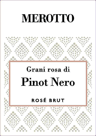Etichetta del vino Grani Rosa di Pinot Nero Rosé Brut