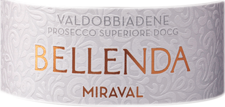 Etichetta del vino Valdobbiadene Prosecco Superiore Miraval Extra Dry 2023