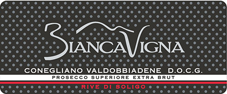 Etichetta del vino Conegliano Valdobbiadene Prosecco Superiore Rive di Soligo Extra Brut 2024