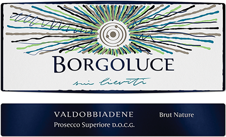 Etichetta del vino Valdobbiadene Prosecco Superiore Sui Lieviti Brut Nature 2022