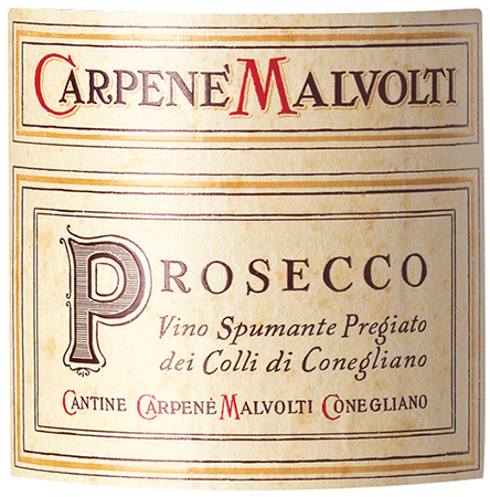 Etichetta del vino Conegliano Valdobbiadene Prosecco Superiore 1924 Brut