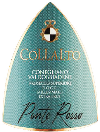 Etichetta del vino Conegliano Valdobbiadene Prosecco Superiore Ponte Rosso Extra Brut 2024