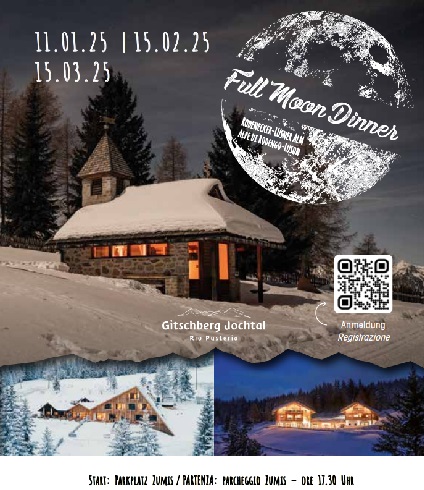 A Rio Pusteria per il Full Moon Dinner!