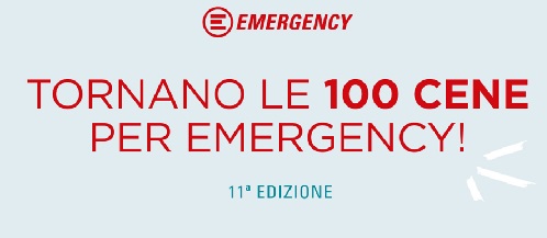 100 Cene per Emergency! A marzo e aprile in tutta Italia
