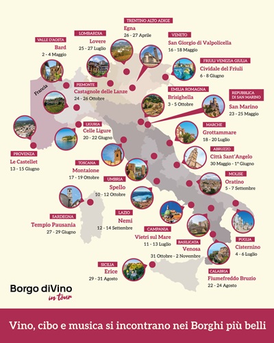 Torna Borgo diVino dal 26 aprile in tutta Italia