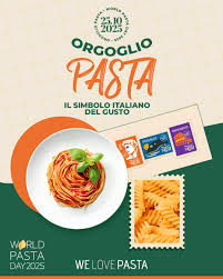 Sabato 25 ottobre si celebra la pasta, prodotto iconico e simbolico, che per un italiano su due &egrave; l&rsquo;ambasciatrice del Made in Italy nel mondo