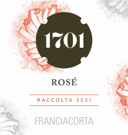 Etichetta del vino Franciacorta Rosé Brut Nature Raccolta 2021