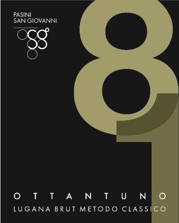 Etichetta del vino Lugana Ottantuno Brut