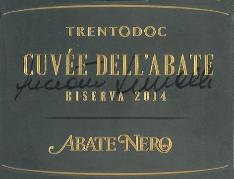 Etichetta del vino Trento Riserva Cuvée dell’Abate Brut 2014
